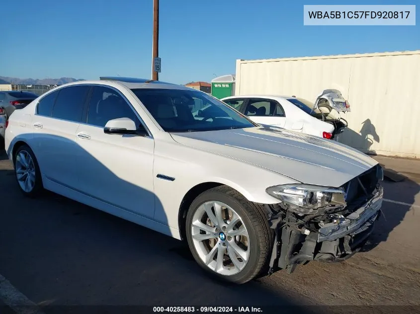 2015 BMW 535 I VIN: WBA5B1C57FD920817 Lot: 40258483