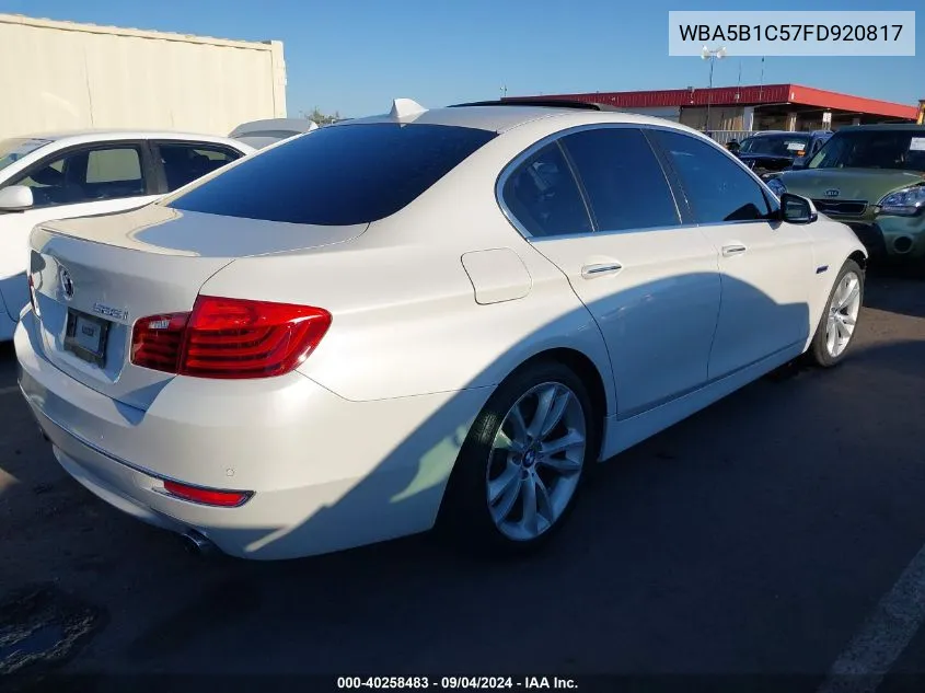 2015 BMW 535 I VIN: WBA5B1C57FD920817 Lot: 40258483