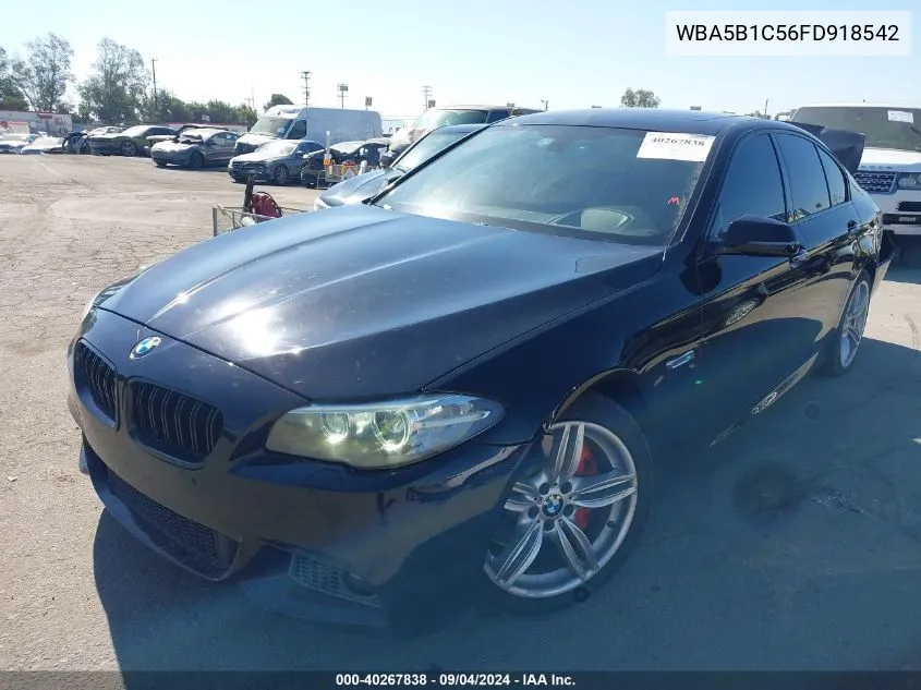 2015 BMW 535I I VIN: WBA5B1C56FD918542 Lot: 40267838