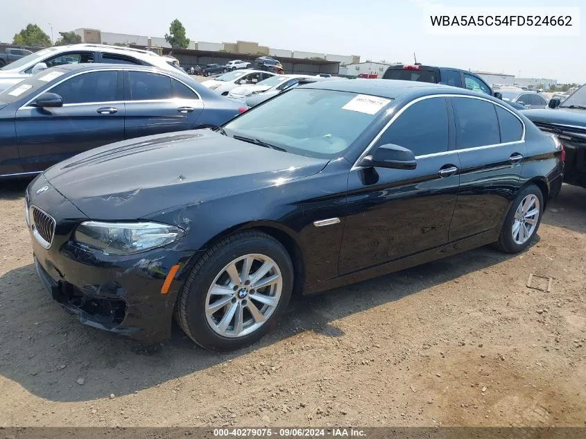 2015 BMW 528I VIN: WBA5A5C54FD524662 Lot: 40279075