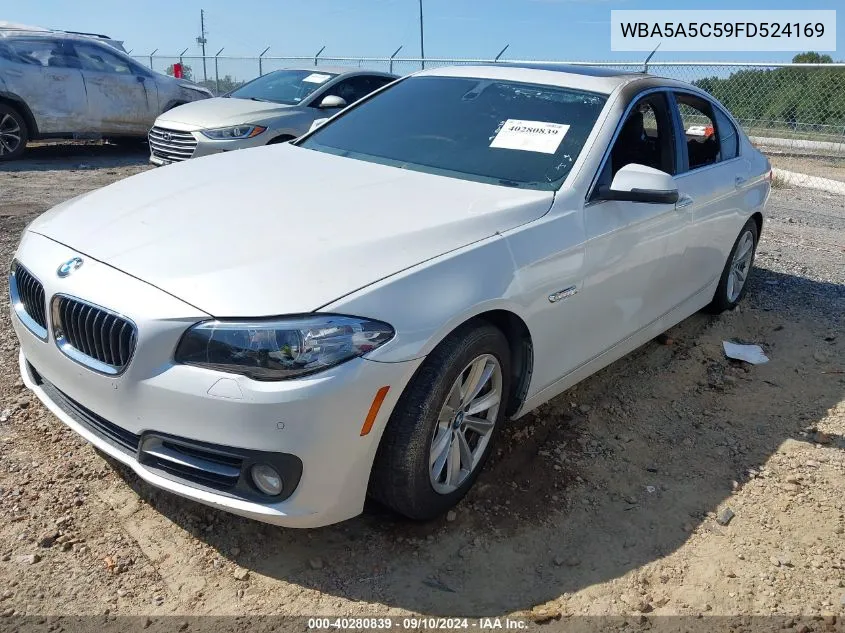 2015 BMW 528I I VIN: WBA5A5C59FD524169 Lot: 40280839