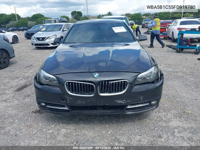 2015 BMW 535I VIN: WBA5B1C55FD919780 Lot: 40337099