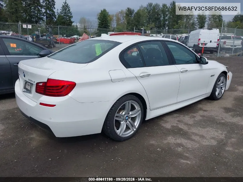 2015 BMW 535D xDrive VIN: WBAFV3C58FD686632 Lot: 40411180