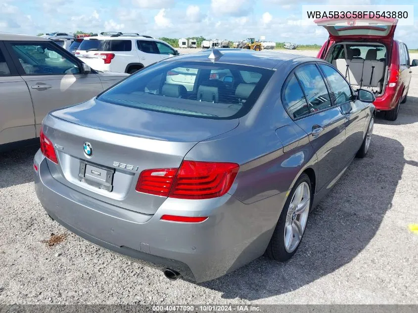 2015 BMW 535 Xi VIN: WBA5B3C58FD543880 Lot: 40477090