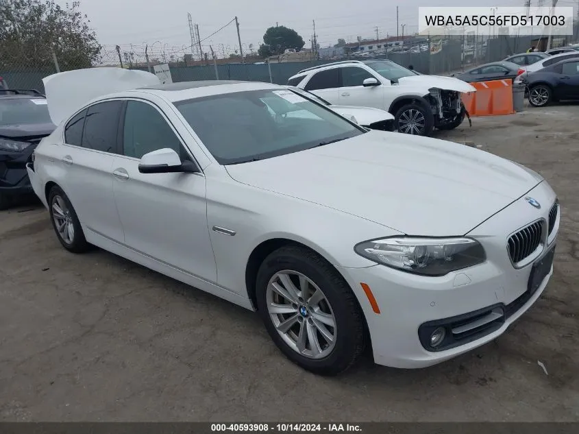 2015 BMW 528I VIN: WBA5A5C56FD517003 Lot: 40593908