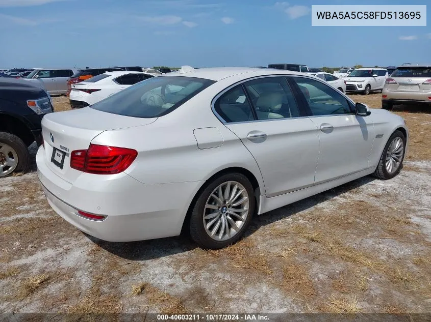 2015 BMW 528I I VIN: WBA5A5C58FD513695 Lot: 40603211