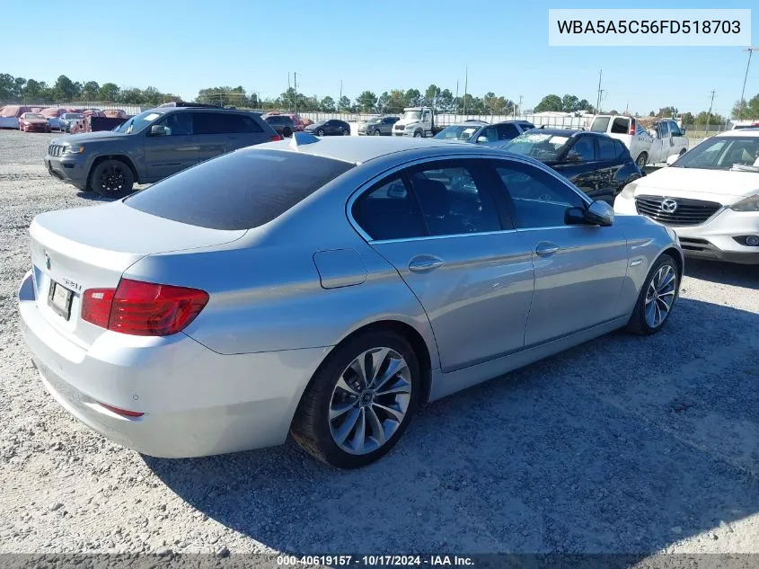 2015 BMW 528I VIN: WBA5A5C56FD518703 Lot: 40619157