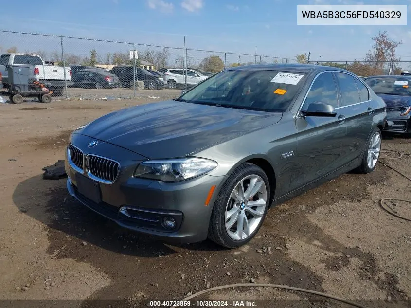 2015 BMW 535I xDrive VIN: WBA5B3C56FD540329 Lot: 40723859