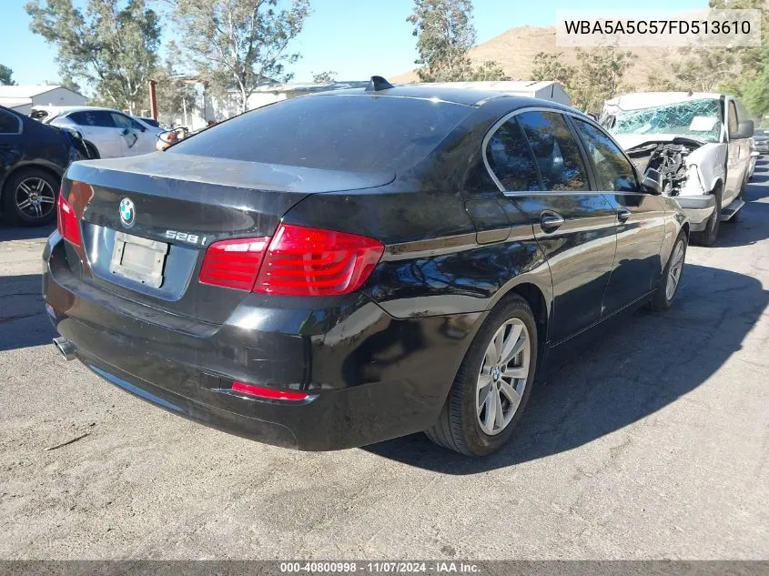 2015 BMW 528I VIN: WBA5A5C57FD513610 Lot: 40800998