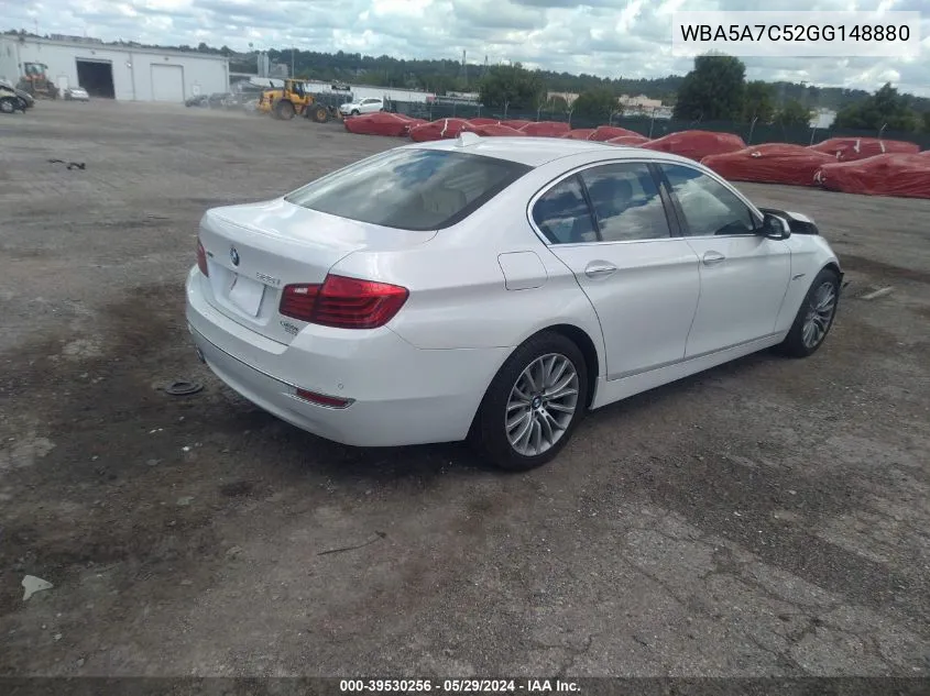 2016 BMW 528I xDrive VIN: WBA5A7C52GG148880 Lot: 39530256