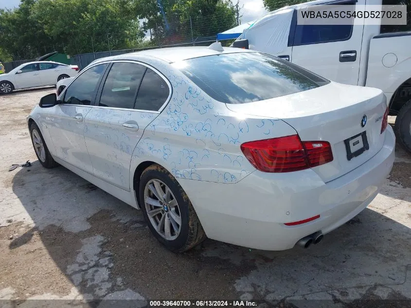 2016 BMW 528I VIN: WBA5A5C54GD527028 Lot: 39640700