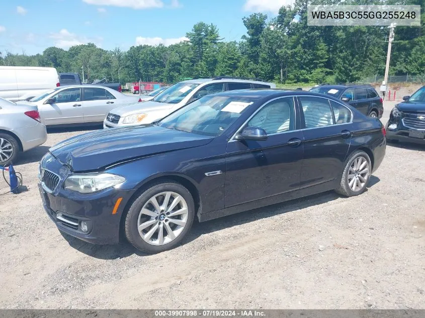 2016 BMW 535I xDrive VIN: WBA5B3C55GG255248 Lot: 39907998