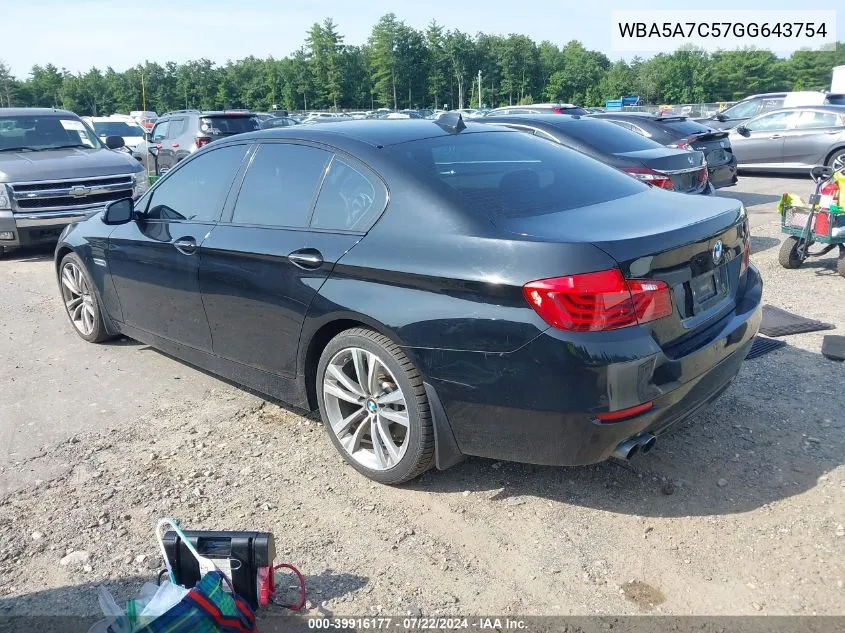 WBA5A7C57GG643754 2016 BMW 528I xDrive