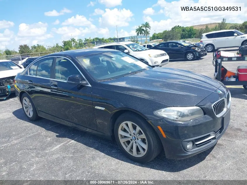 2016 BMW 528I VIN: WBA5A5C51GG349531 Lot: 39969671