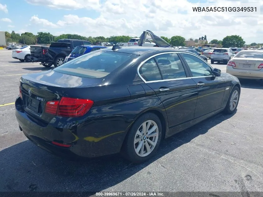 2016 BMW 528I VIN: WBA5A5C51GG349531 Lot: 39969671