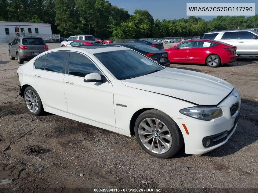 2016 BMW 528I xDrive VIN: WBA5A7C57GG147790 Lot: 39994315