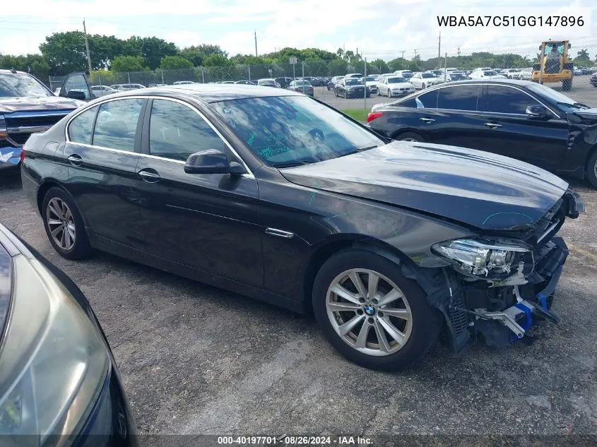 2016 BMW 528I xDrive VIN: WBA5A7C51GG147896 Lot: 40197701