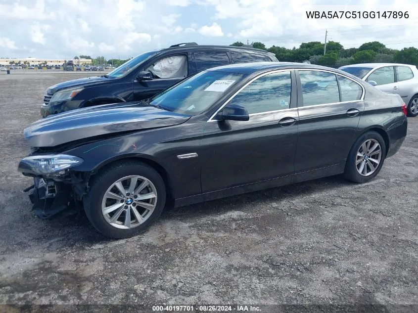 2016 BMW 528I xDrive VIN: WBA5A7C51GG147896 Lot: 40197701