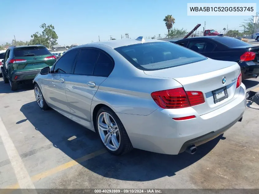 WBA5B1C52GG553745 2016 BMW 535I