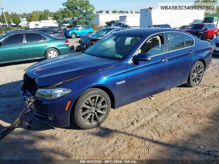 2016 BMW 535 Xi VIN: WBA5B3C54GG257802 Lot: 40323352