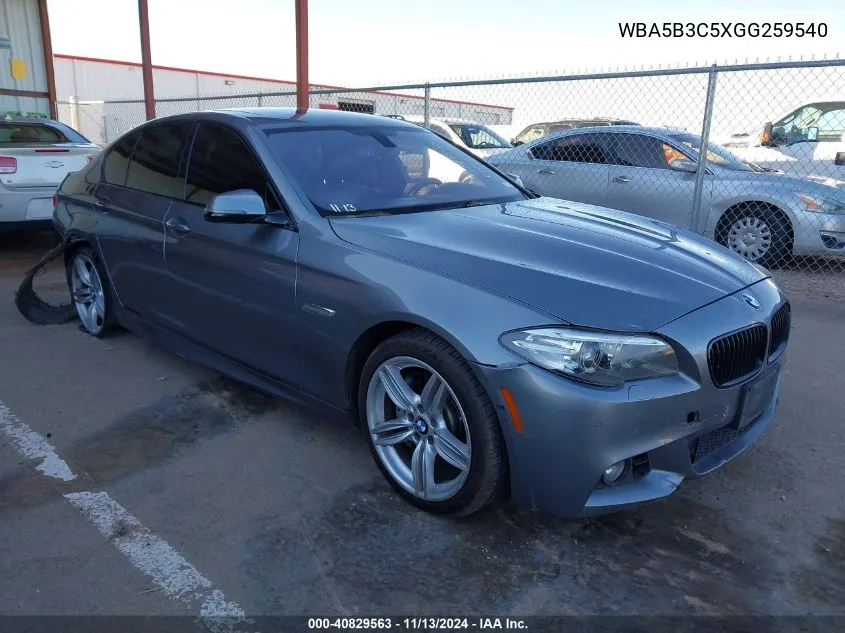 WBA5B3C5XGG259540 2016 BMW 535I xDrive