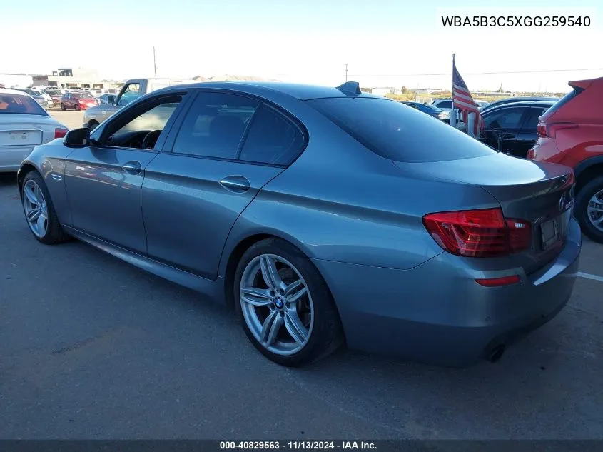 WBA5B3C5XGG259540 2016 BMW 535I xDrive