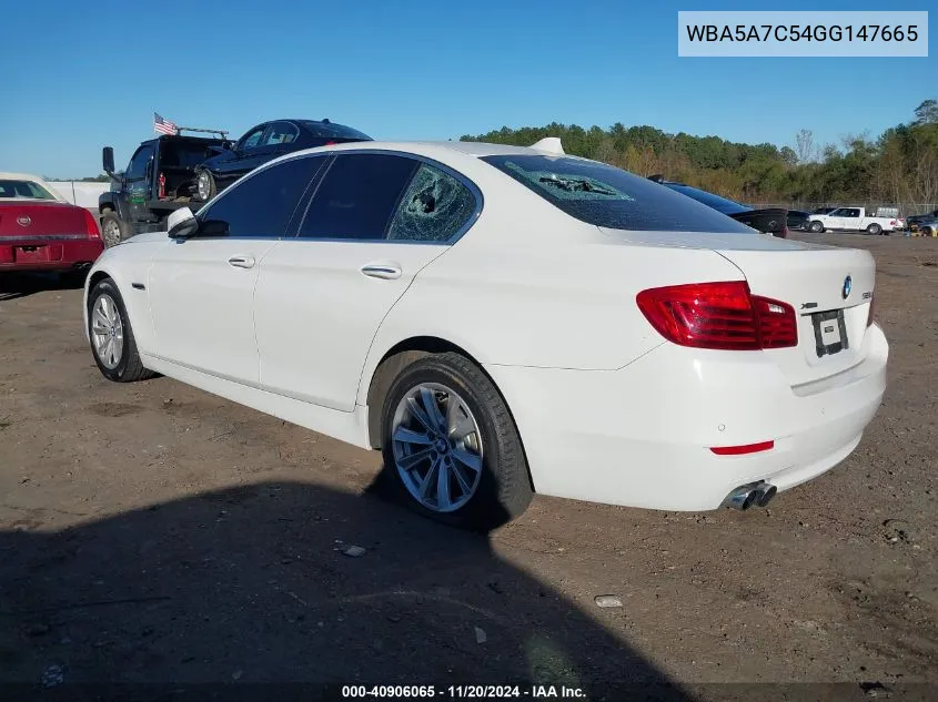 2016 BMW 528I xDrive VIN: WBA5A7C54GG147665 Lot: 40906065