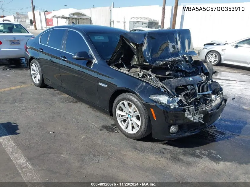 2016 BMW 528I VIN: WBA5A5C57GG353910 Lot: 40920676