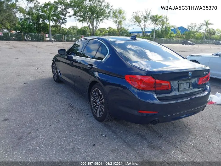 WBAJA5C31HWA35370 2017 BMW 530I