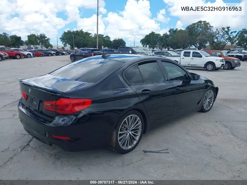 WBAJE5C32HG916963 2017 BMW 540I