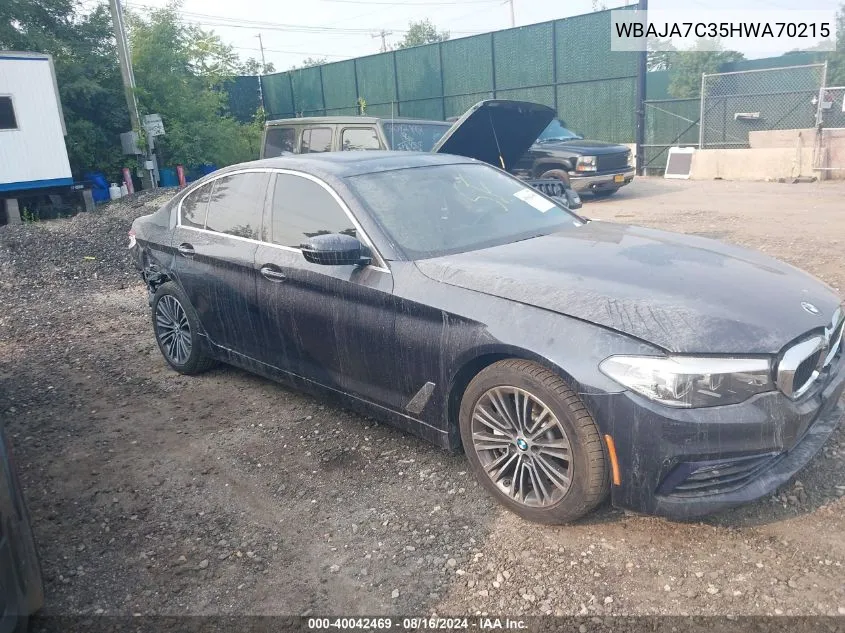 WBAJA7C35HWA70215 2017 BMW 530I xDrive