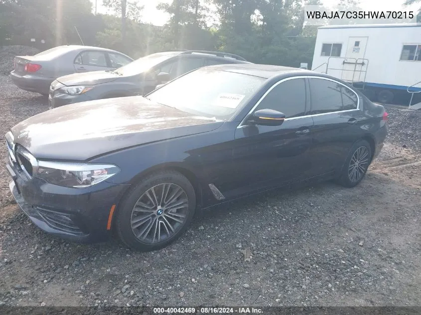 WBAJA7C35HWA70215 2017 BMW 530I xDrive