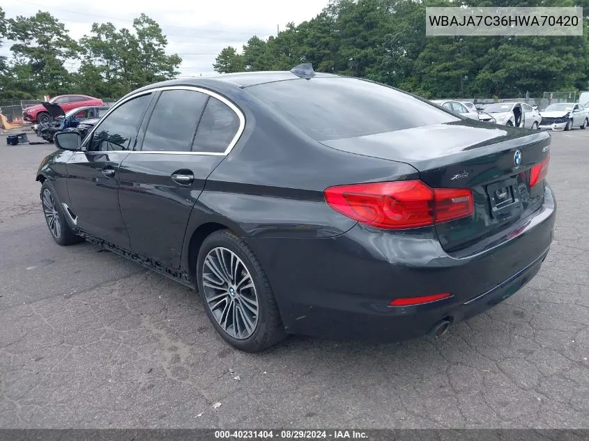 WBAJA7C36HWA70420 2017 BMW 530I xDrive