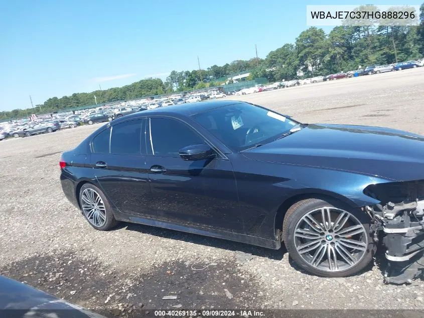 2017 BMW 540I xDrive VIN: WBAJE7C37HG888296 Lot: 40269135