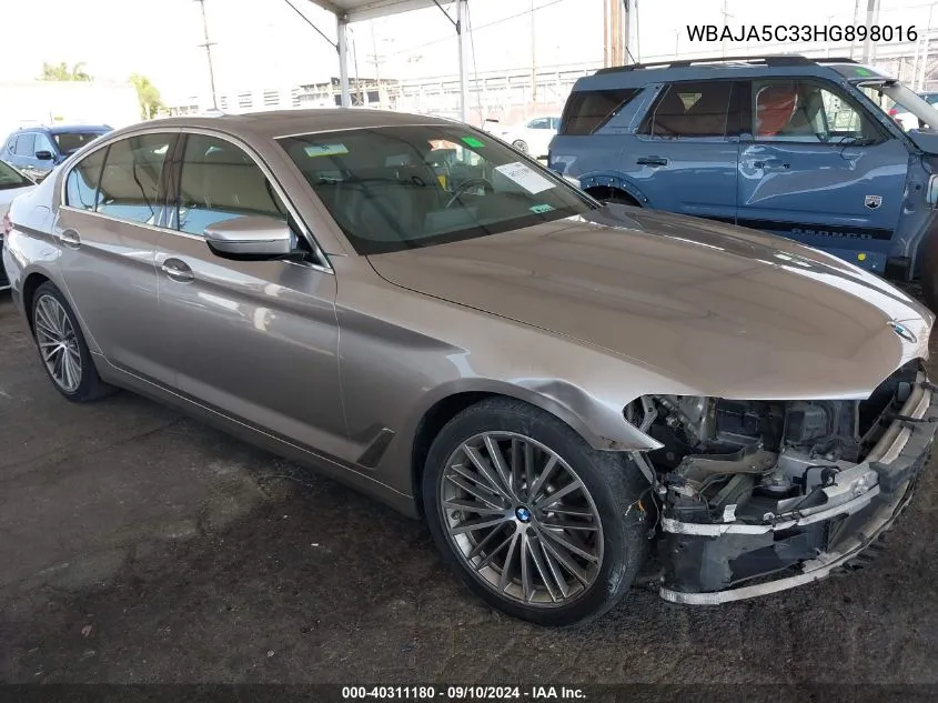 2017 BMW 530I I VIN: WBAJA5C33HG898016 Lot: 40311180