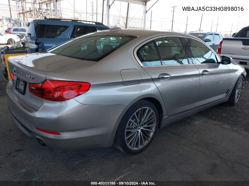 2017 BMW 530I I VIN: WBAJA5C33HG898016 Lot: 40311180