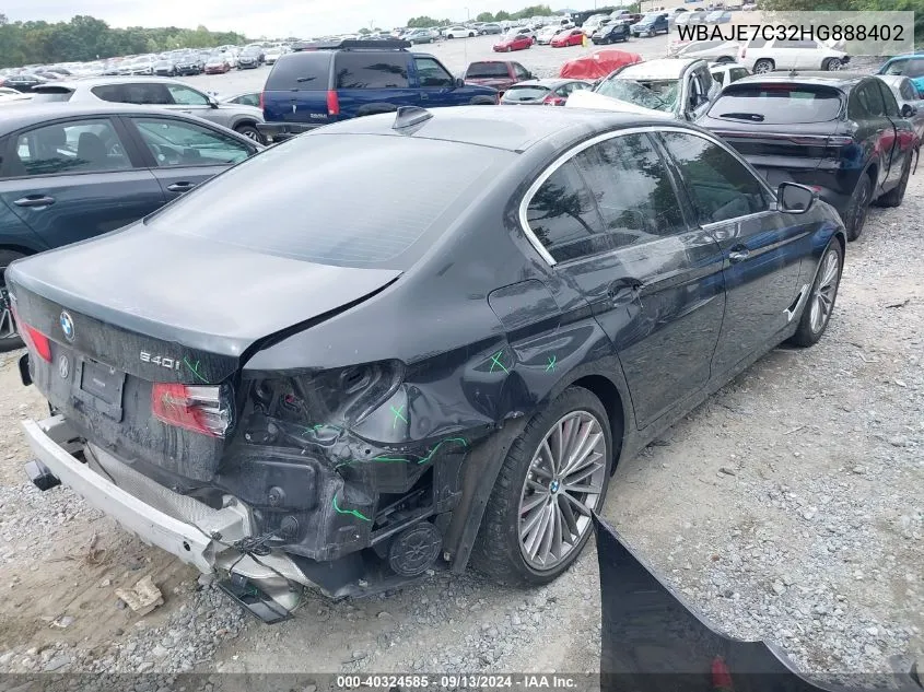 WBAJE7C32HG888402 2017 BMW 540I xDrive