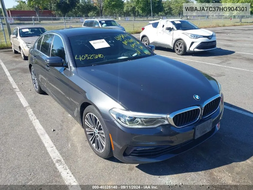 2017 BMW 530I xDrive VIN: WBAJA7C37HG904301 Lot: 40325140