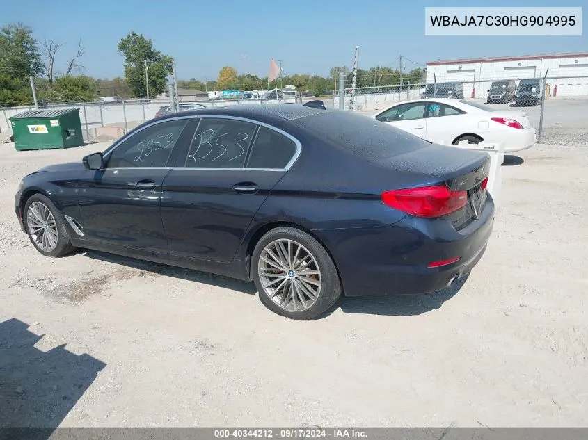 WBAJA7C30HG904995 2017 BMW 530I xDrive