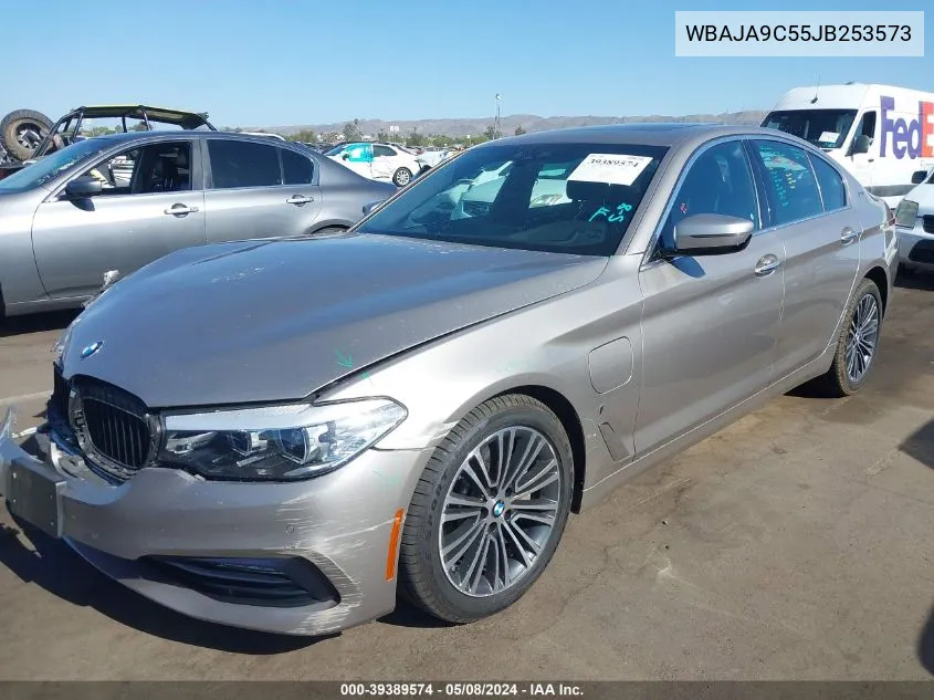 2018 BMW 530E Iperformance VIN: WBAJA9C55JB253573 Lot: 39389574