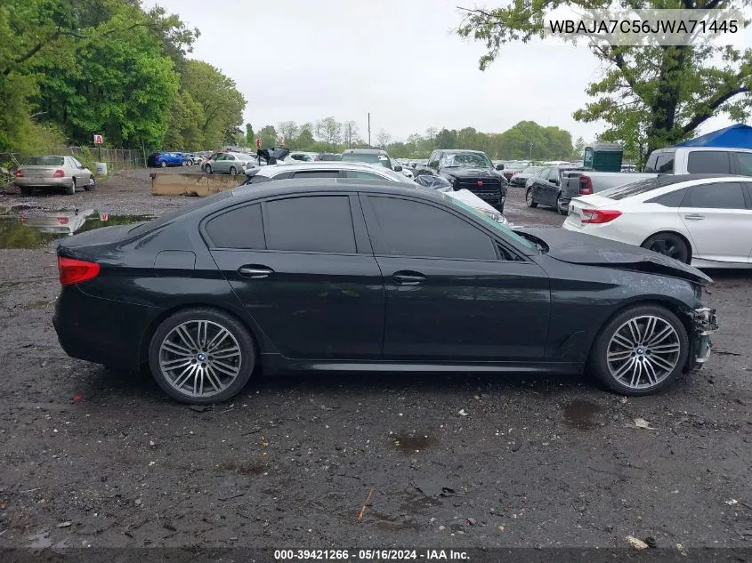 WBAJA7C56JWA71445 2018 BMW 530I xDrive