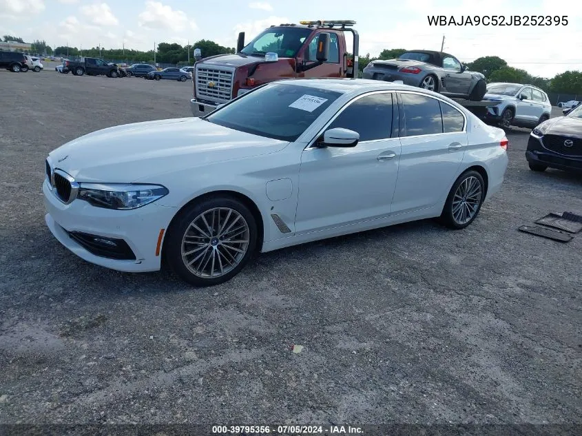 2018 BMW 530E Iperformance VIN: WBAJA9C52JB252395 Lot: 39795356