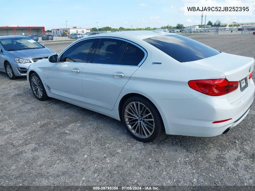 2018 BMW 530E Iperformance VIN: WBAJA9C52JB252395 Lot: 39795356