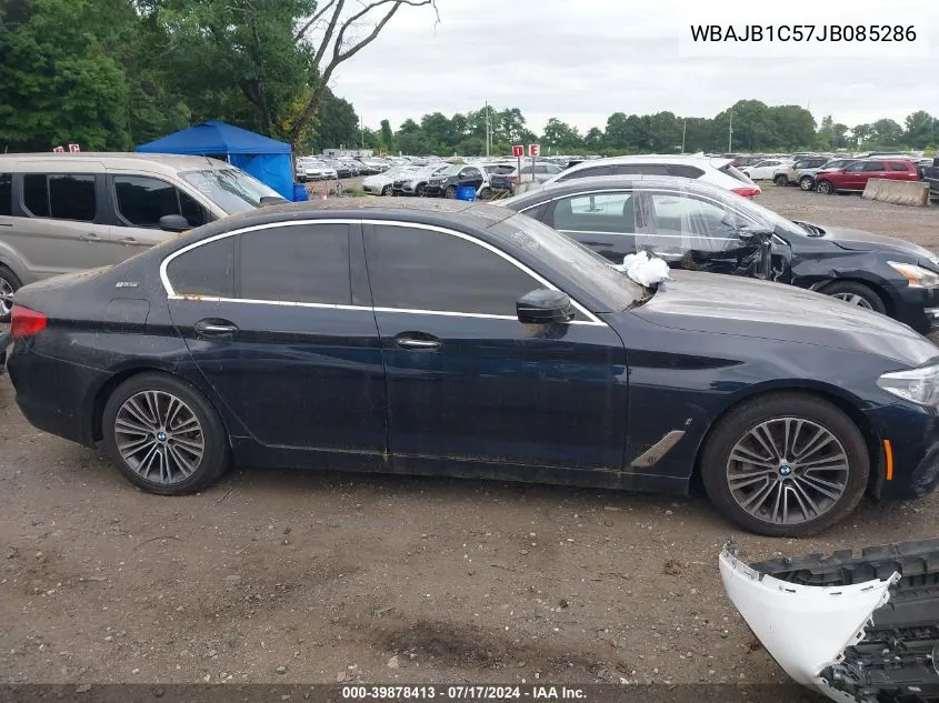 2018 BMW 530E xDrive Iperformance VIN: WBAJB1C57JB085286 Lot: 39878413