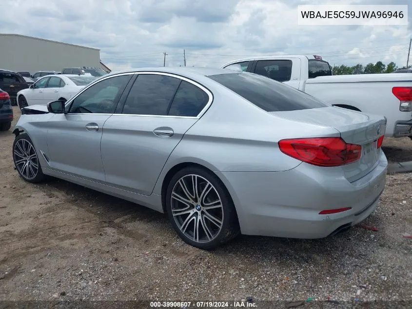 2018 BMW 540I VIN: WBAJE5C59JWA96946 Lot: 39908607