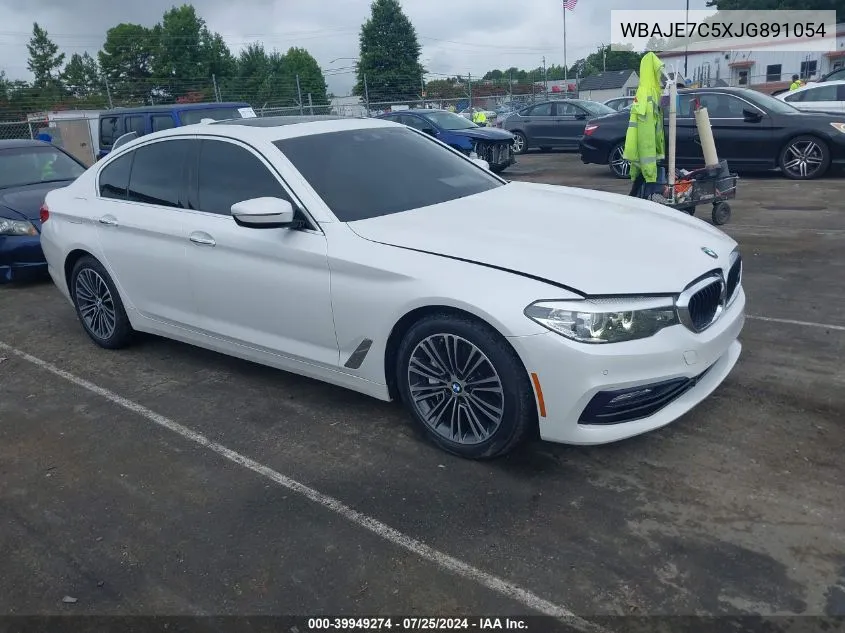 2018 BMW 540I xDrive VIN: WBAJE7C5XJG891054 Lot: 39949274