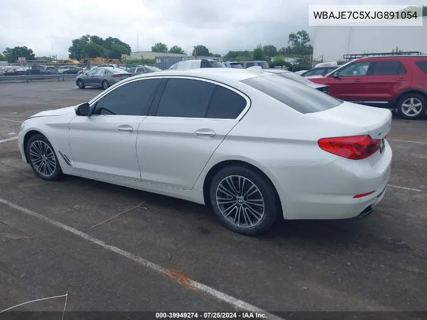 2018 BMW 540I xDrive VIN: WBAJE7C5XJG891054 Lot: 39949274