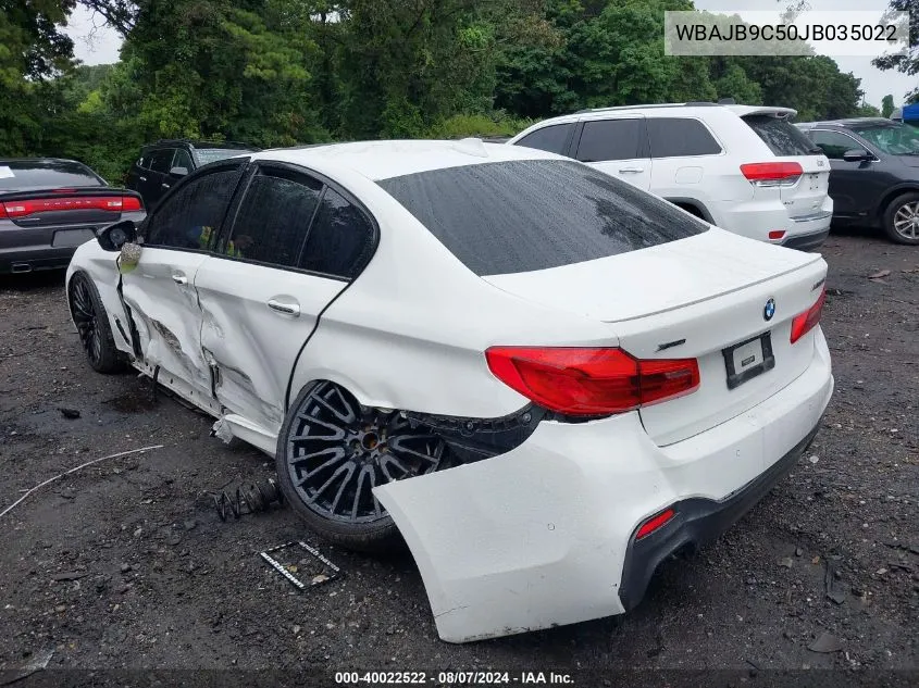 WBAJB9C50JB035022 2018 BMW M550I xDrive