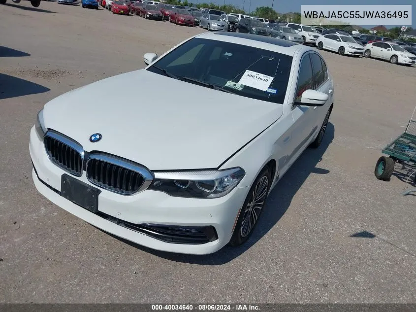 2018 BMW 530I VIN: WBAJA5C55JWA36495 Lot: 40034640