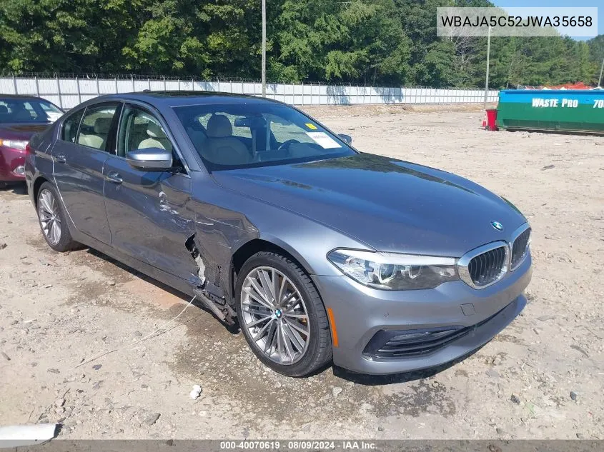 WBAJA5C52JWA35658 2018 BMW 530I